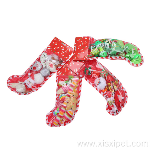 Eco-friendly interactive Christmas cat toy gift set